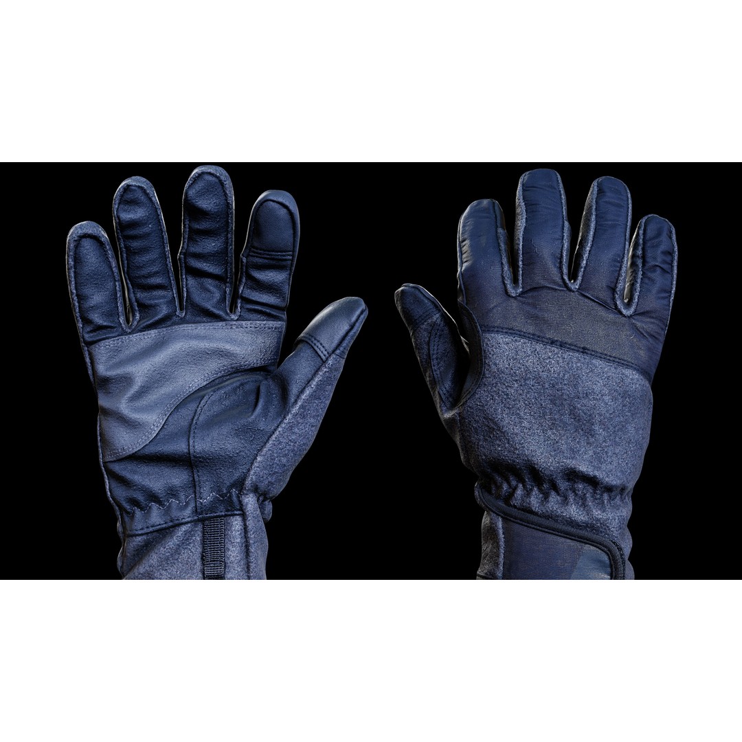 Winter Gloves 3D Model – Low Poly PBR Game Asset, FBX/OBJ - View 5