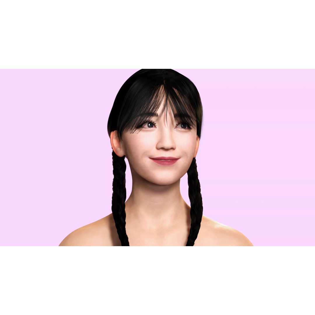 Sakura Kurohana 3D Model – Low Poly Rigged Character, FBX - View 13