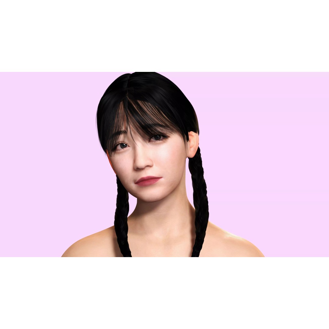 Sakura Kurohana 3D Model – Low Poly Rigged Character, FBX - View 15