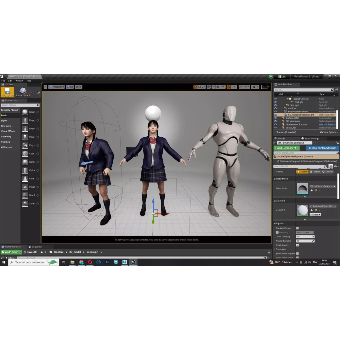 Sakura Kurohana 3D Model – Low Poly Rigged Character, FBX - View 27
