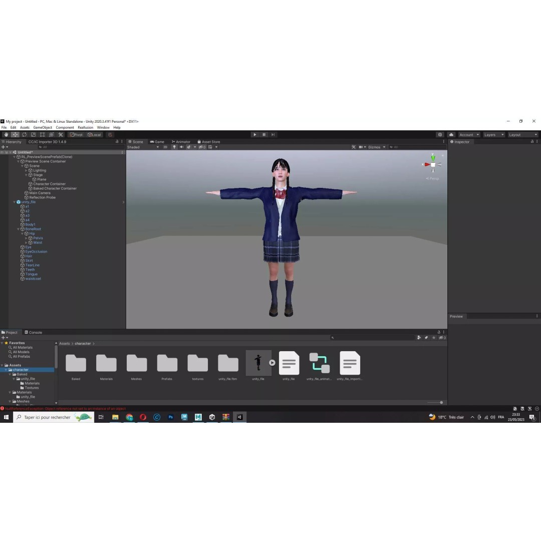 Sakura Kurohana 3D Model – Low Poly Rigged Character, FBX - View 28