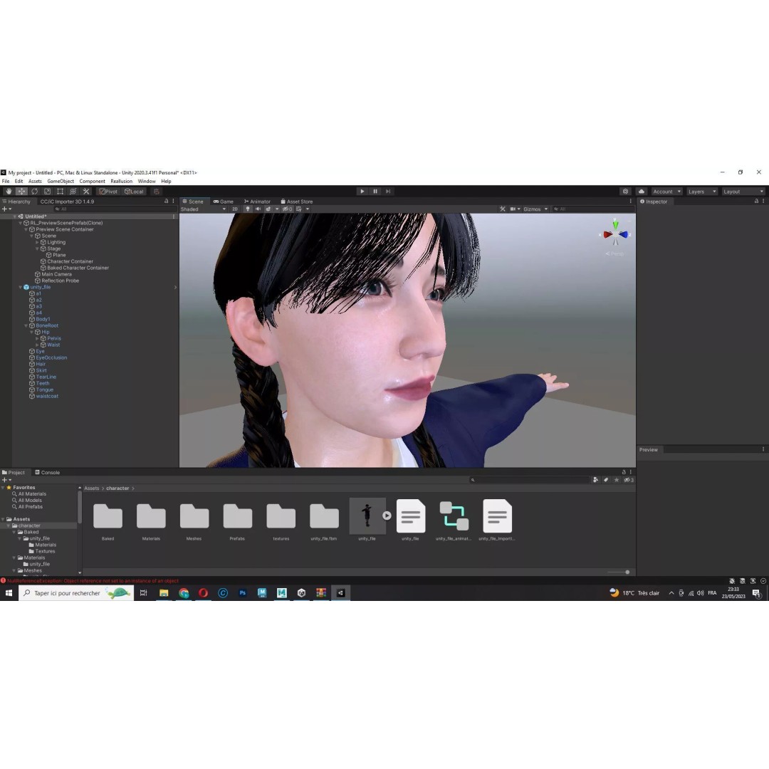 Sakura Kurohana 3D Model – Low Poly Rigged Character, FBX - View 29