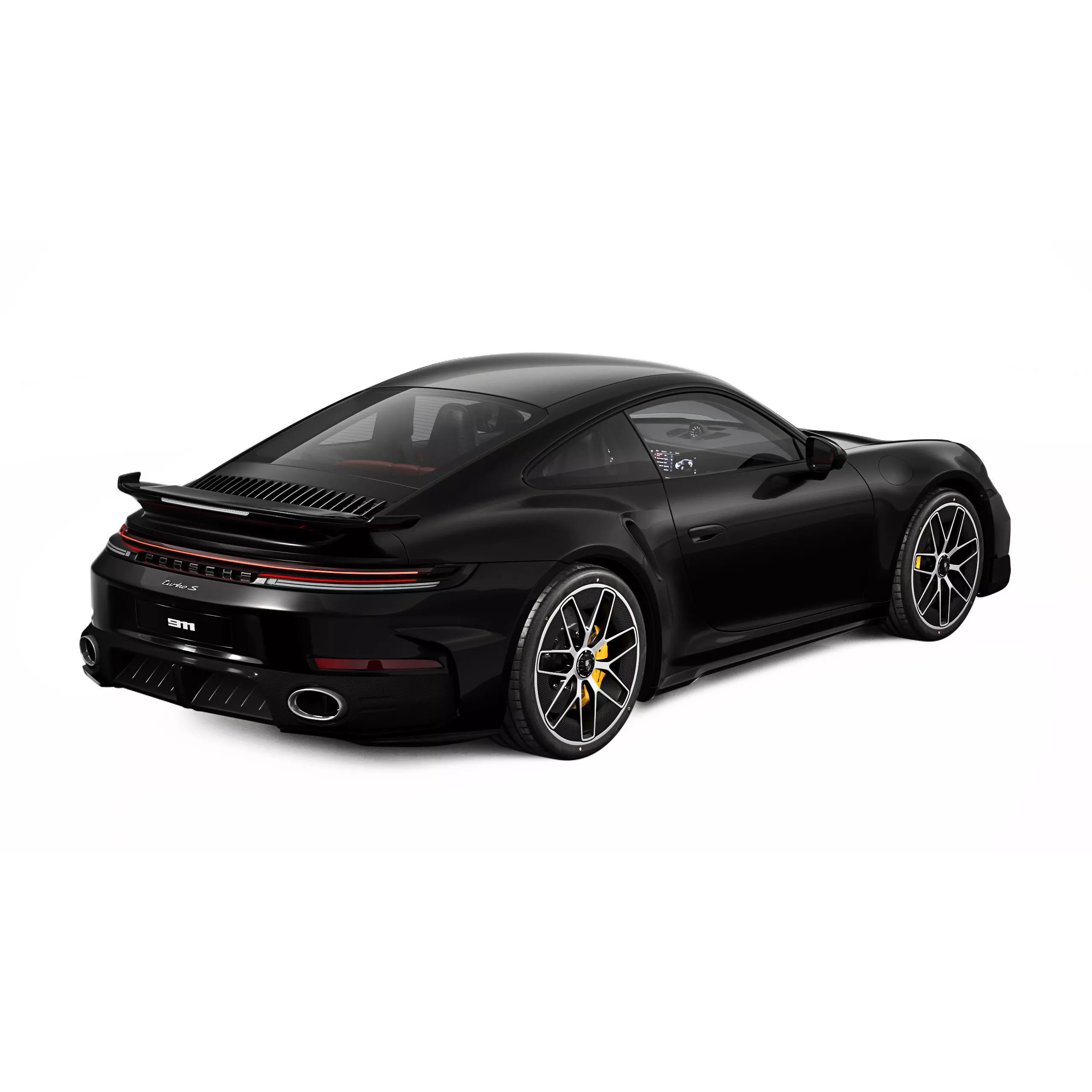 2026 Porsche 911 Turbo S - High-Quality 3D Model - View 13