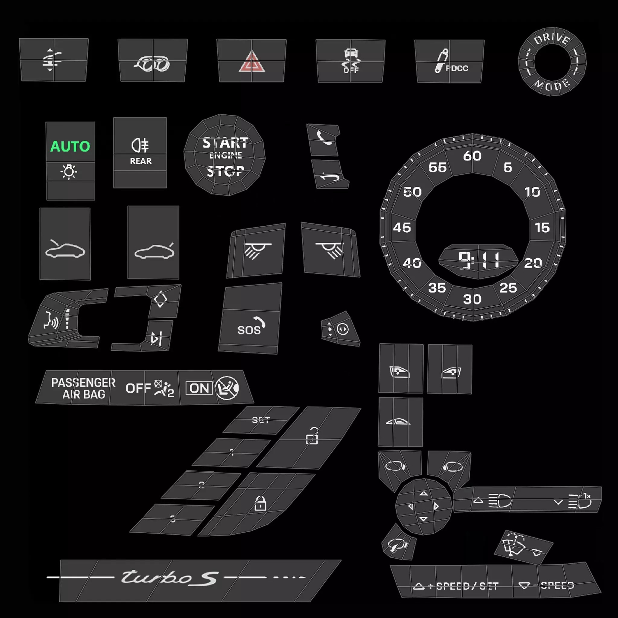 2026 Porsche 911 Turbo S - High-Quality 3D Model - View 29