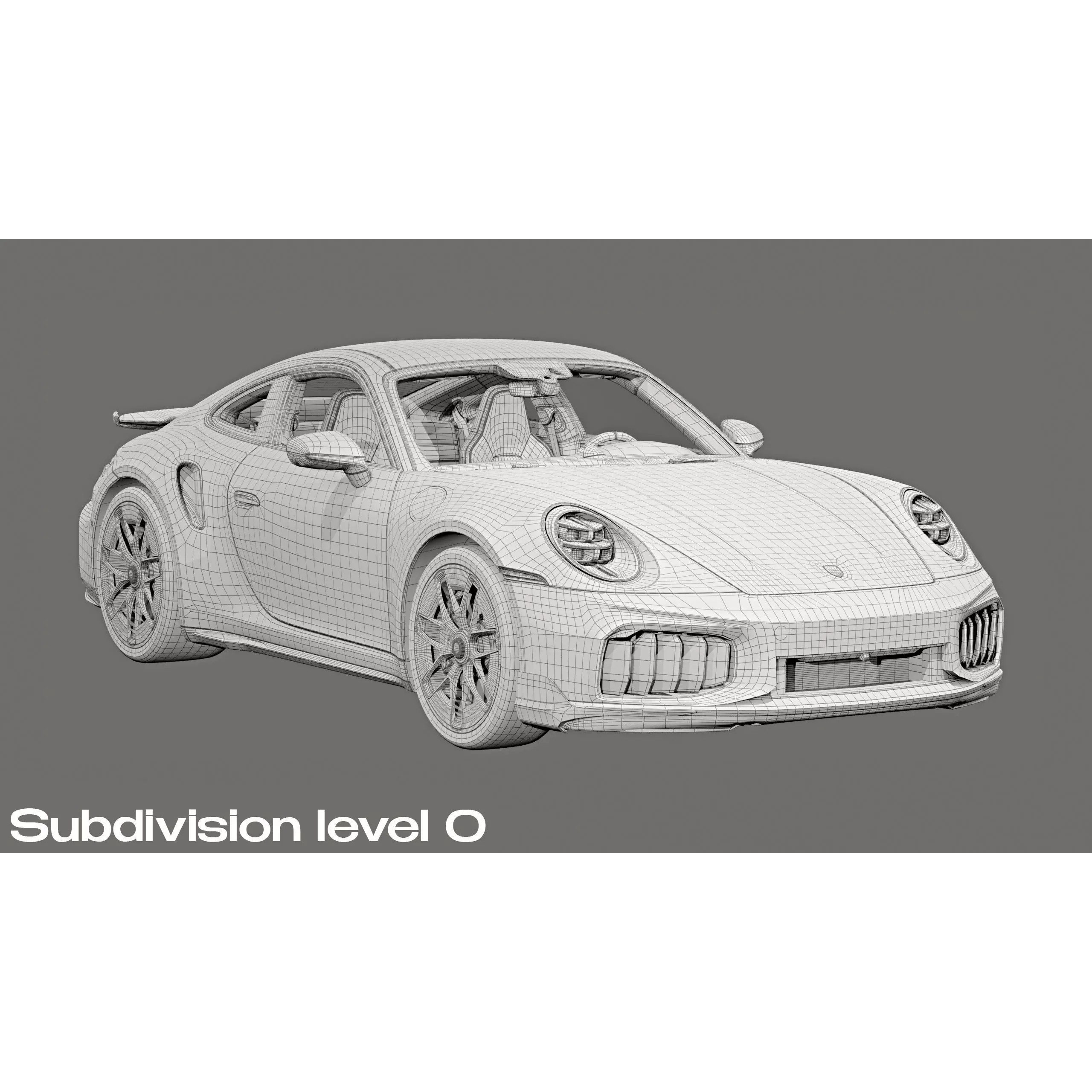2026 Porsche 911 Turbo S - High-Quality 3D Model - View 32
