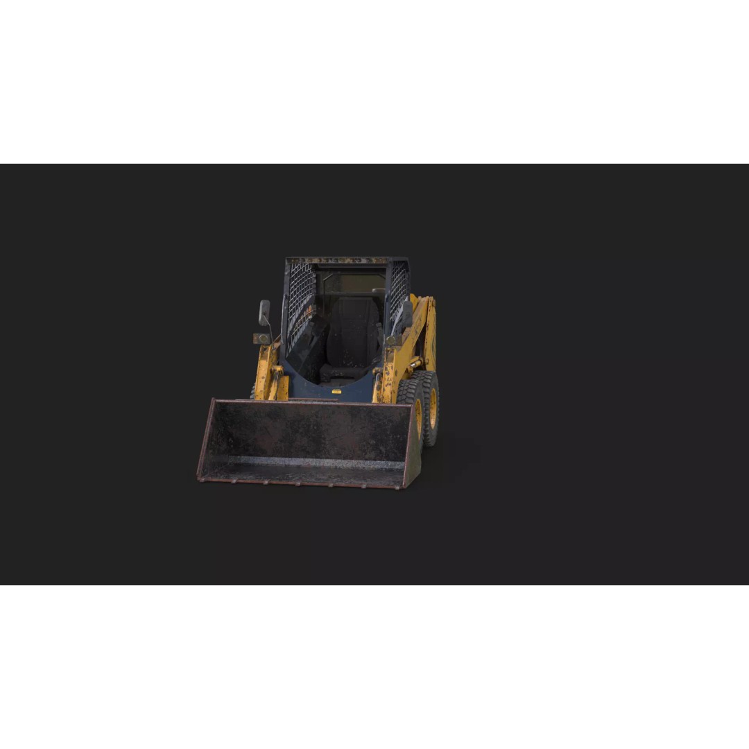 Skid Steer Loader 3D Model – High Poly Industrial Vehicle, FBX - View 17