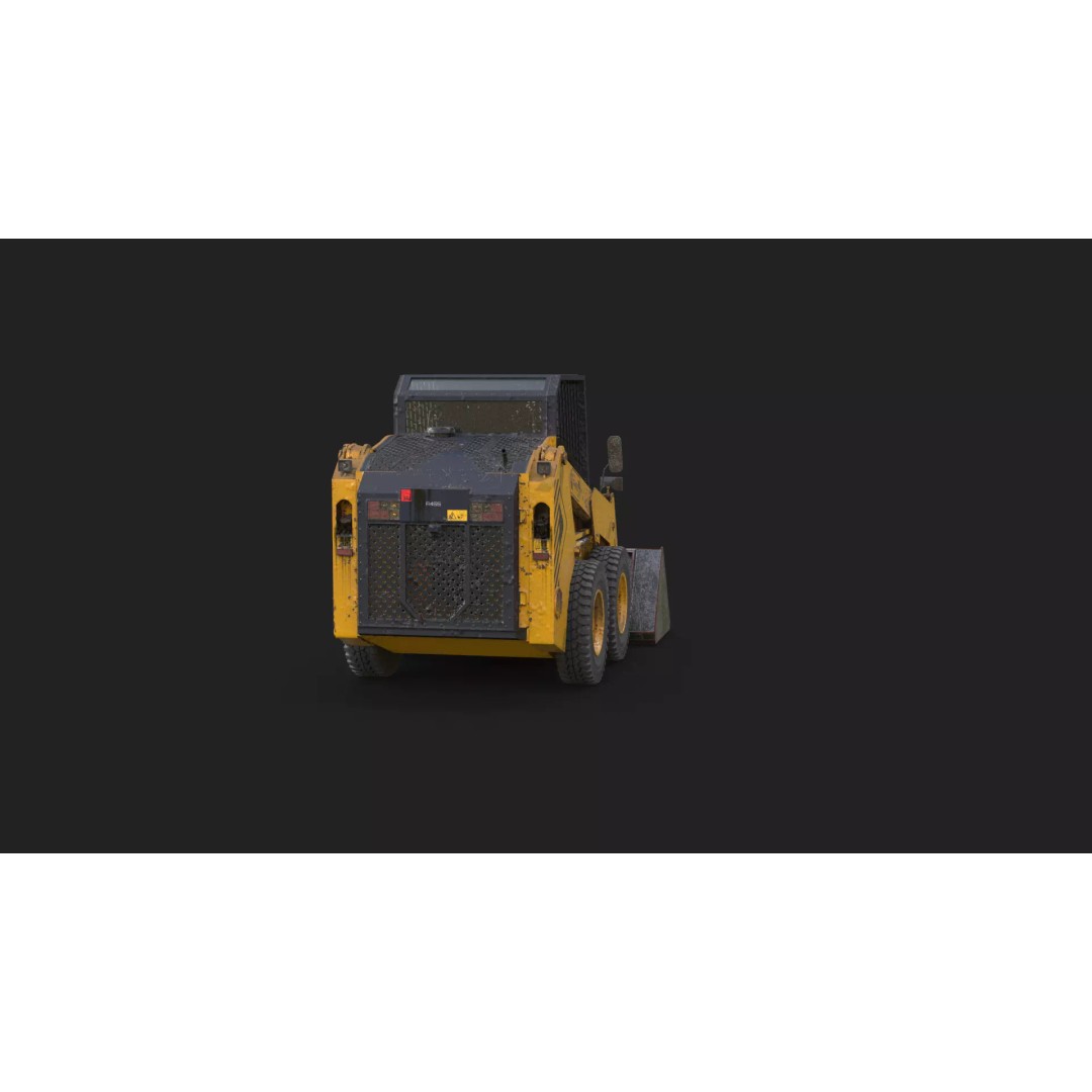 Skid Steer Loader 3D Model – High Poly Industrial Vehicle, FBX - View 23