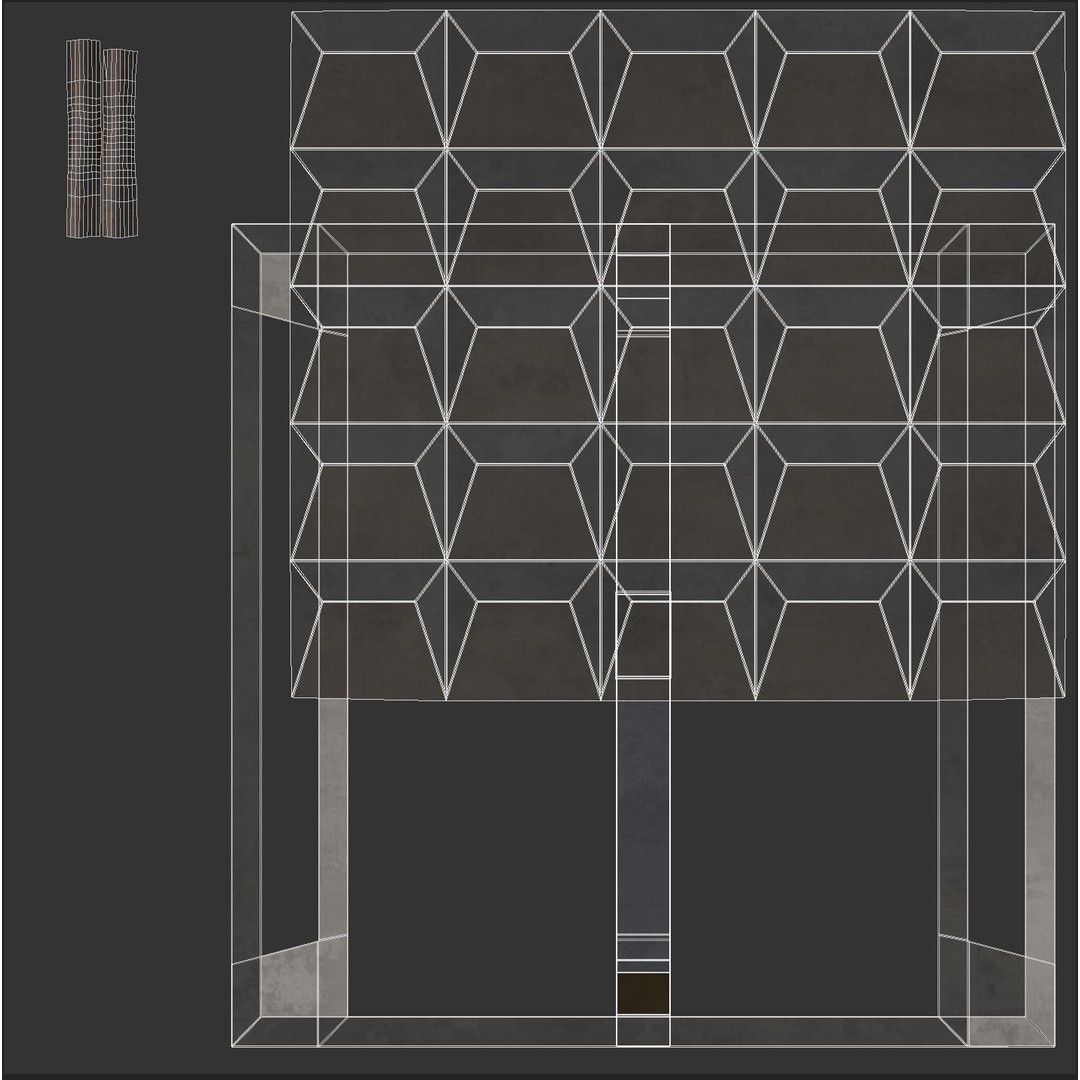 Concrete Wall 3D Model – PBR Textured Asset, FBX, Game Ready