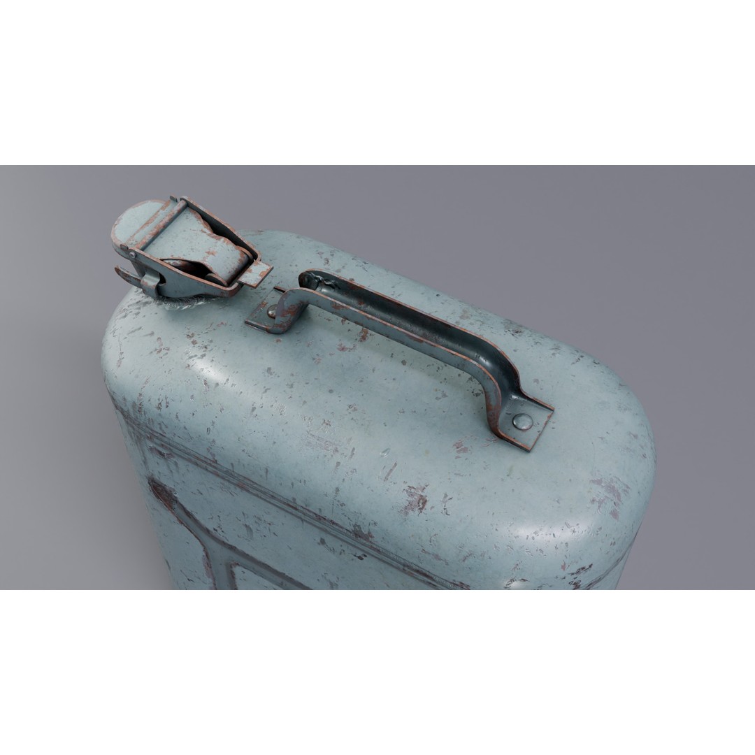 Fuel Canister 3D Model – Low Poly Game Asset, PBR Textures, FBX - View 10