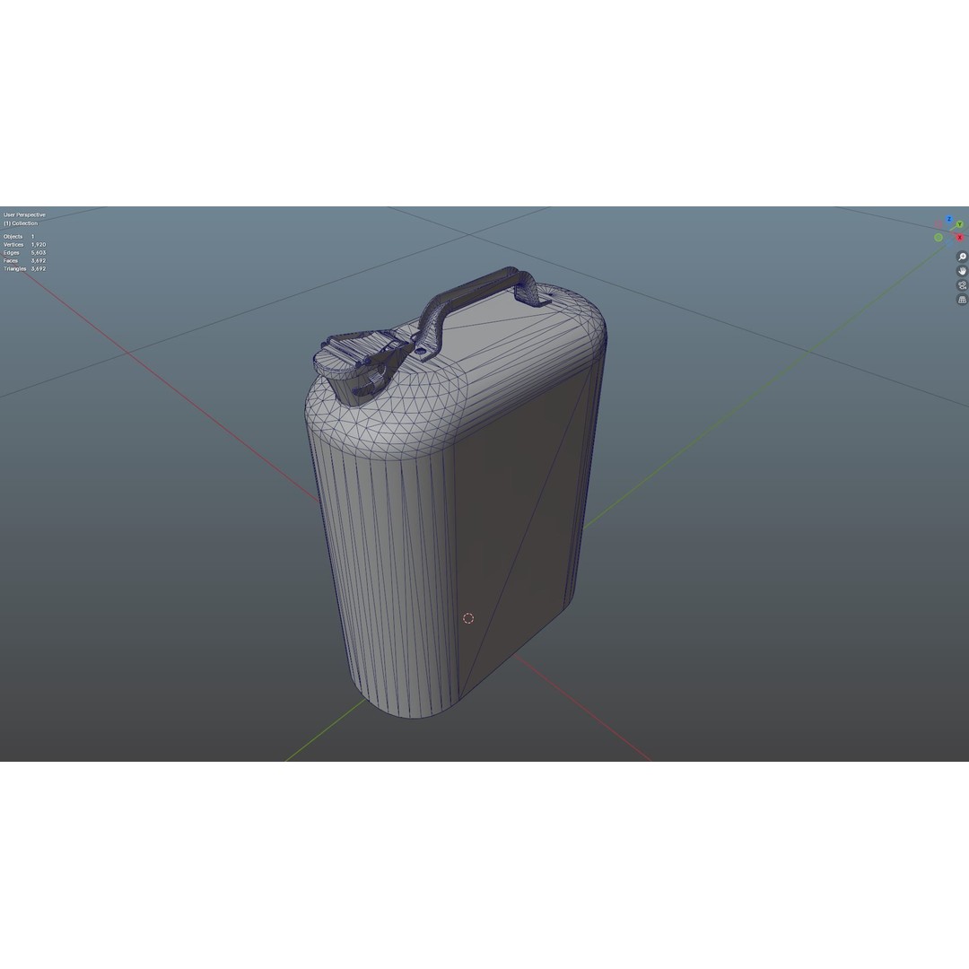 Fuel Canister 3D Model – Low Poly Game Asset, PBR Textures, FBX - View 12