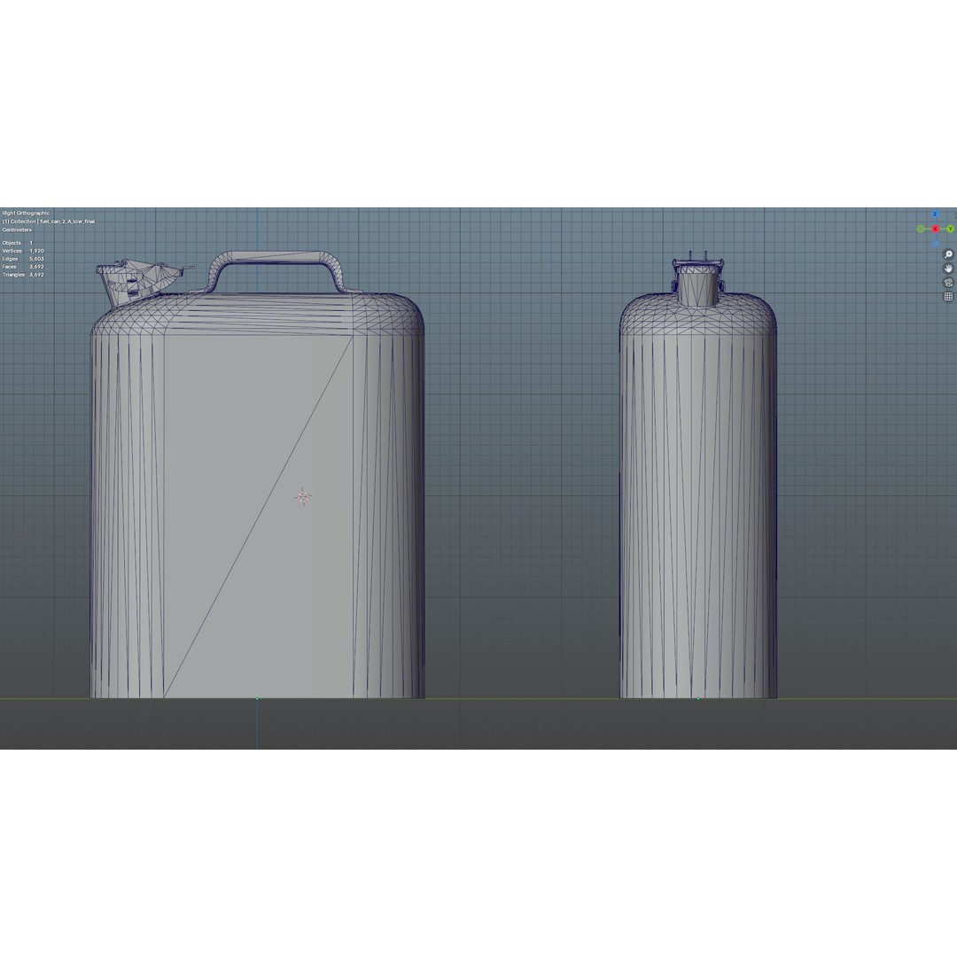 Fuel Canister 3D Model – Low Poly Game Asset, PBR Textures, FBX - View 13