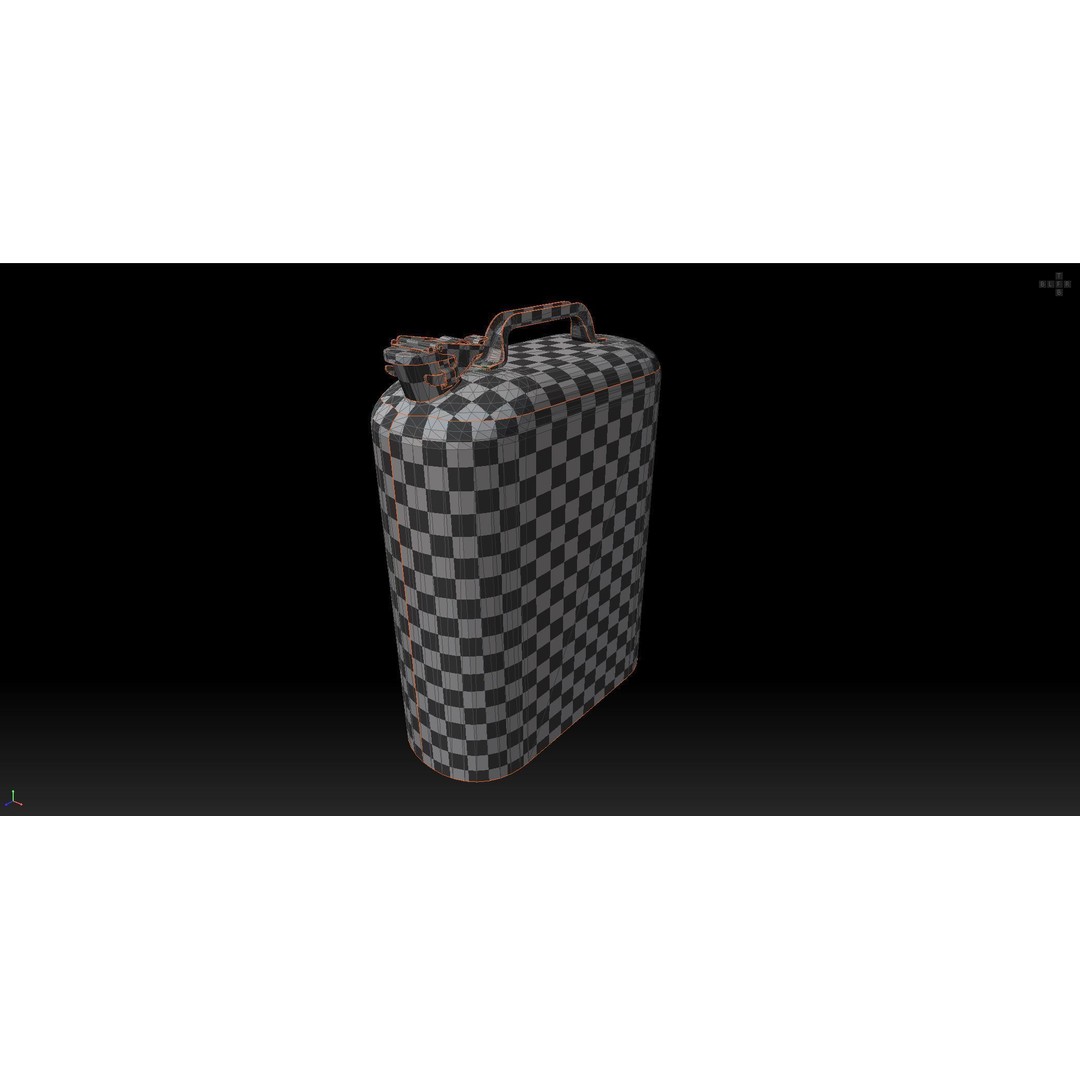 Fuel Canister 3D Model – Low Poly Game Asset, PBR Textures, FBX - View 14