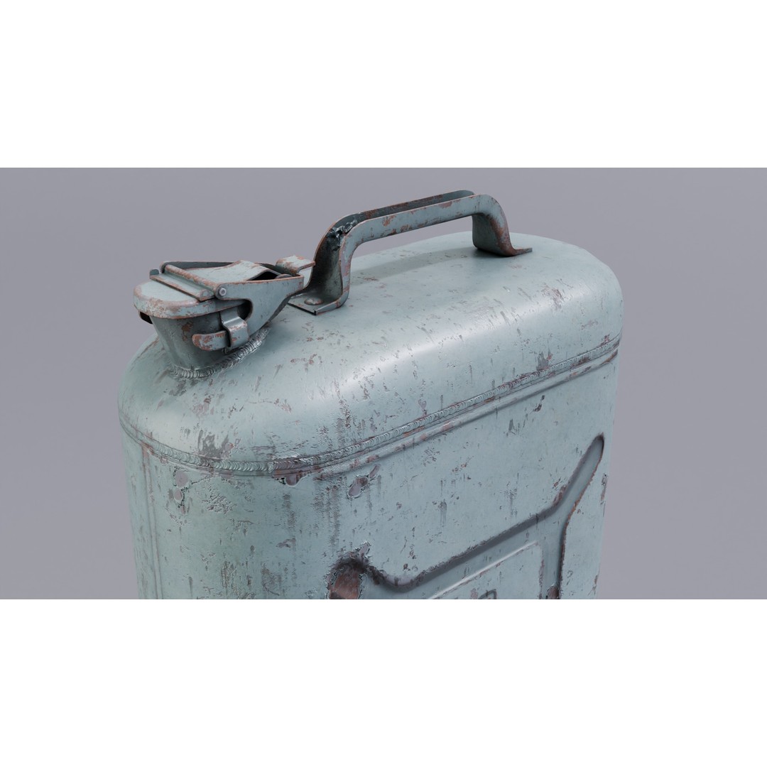 Fuel Canister 3D Model – Low Poly Game Asset, PBR Textures, FBX - View 6
