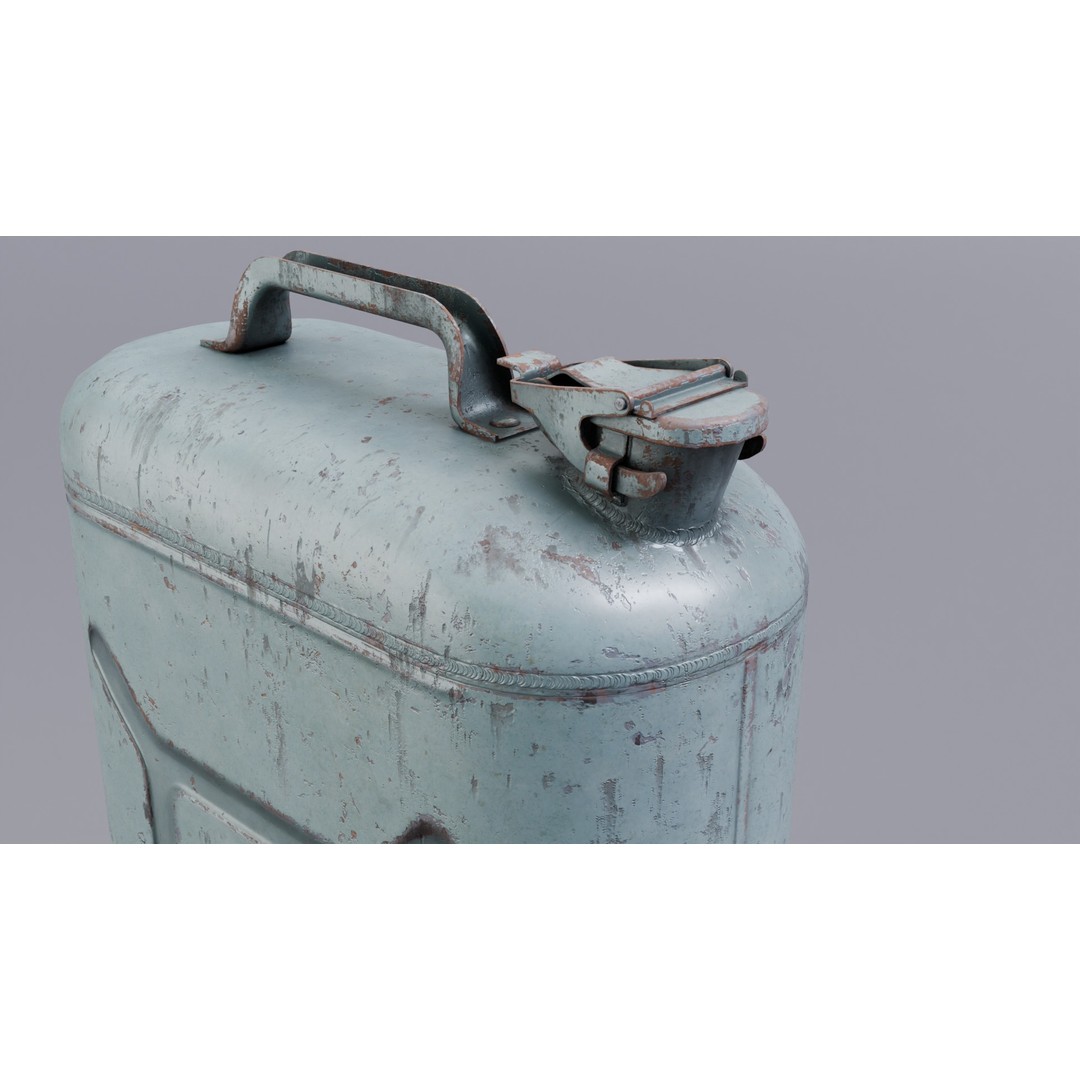 Fuel Canister 3D Model – Low Poly Game Asset, PBR Textures, FBX - View 8