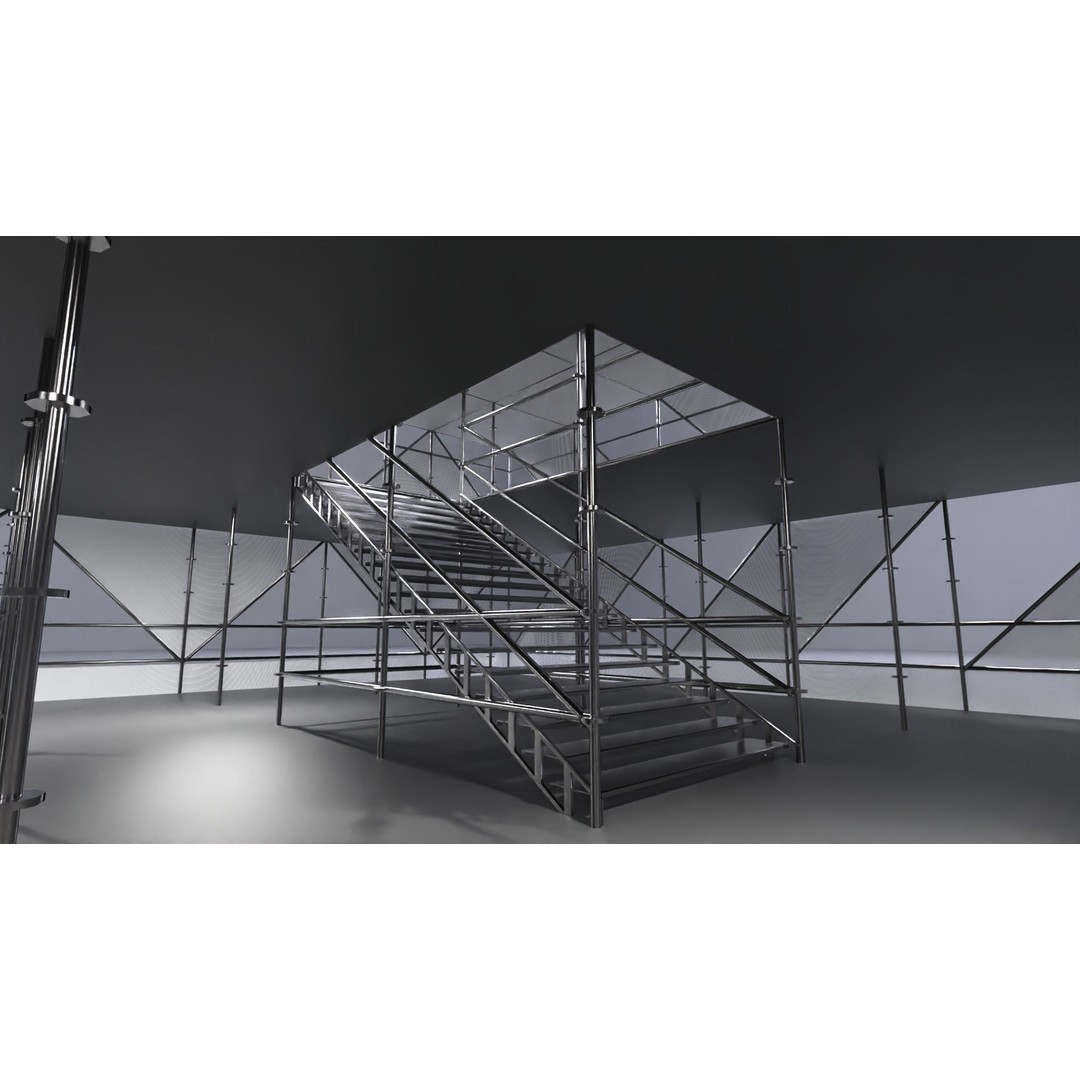 Layher Pavilion 3D Model – Architectural Structure, FBX, OBJ - View 13