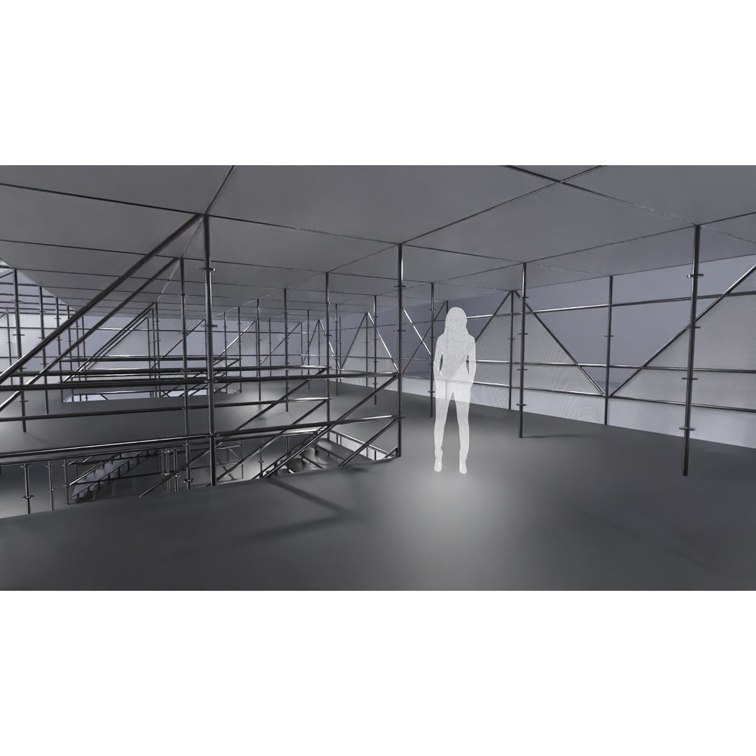 Layher Pavilion 3D Model – Architectural Structure, FBX, OBJ - View 14