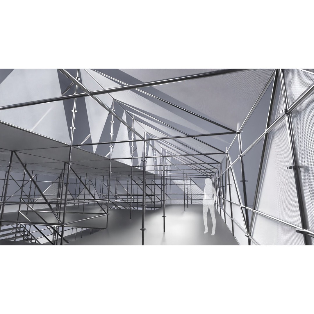 Layher Pavilion 3D Model – Architectural Structure, FBX, OBJ - View 15