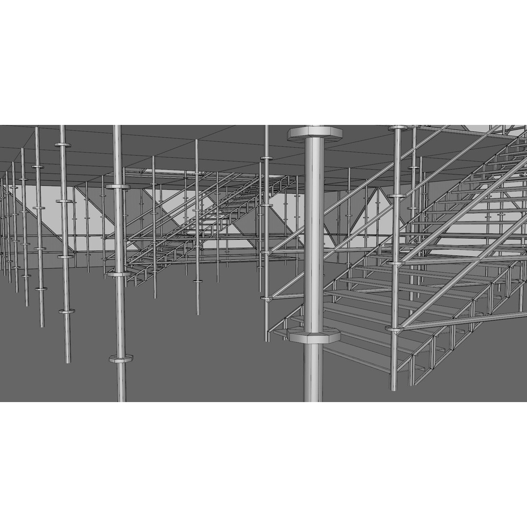 Layher Pavilion 3D Model – Architectural Structure, FBX, OBJ - View 19