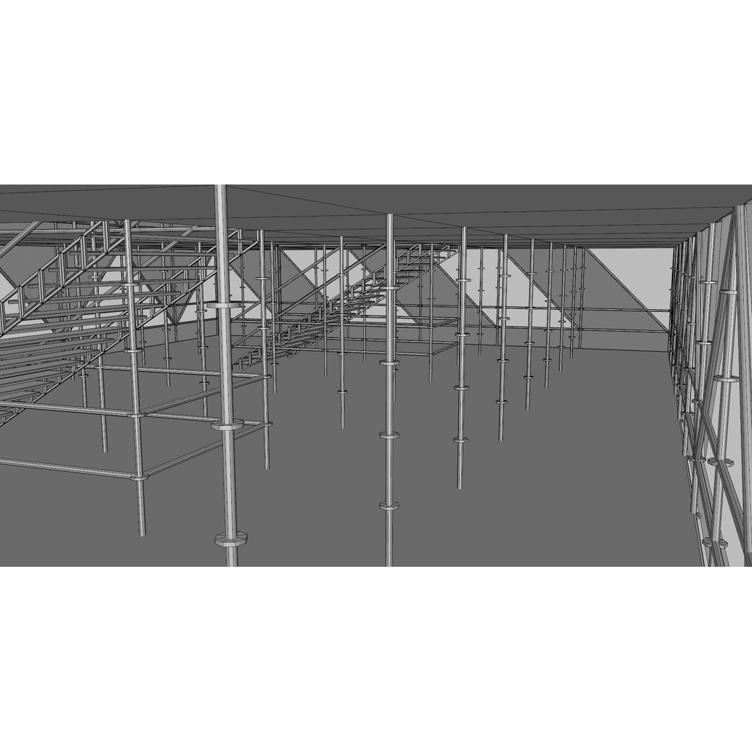 Layher Pavilion 3D Model – Architectural Structure, FBX, OBJ - View 20