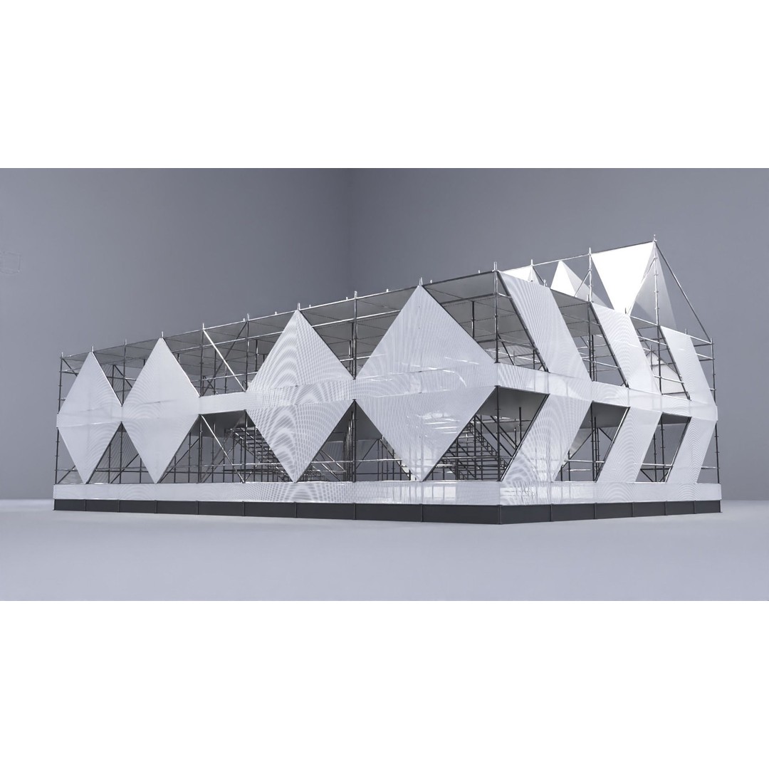 Layher Pavilion 3D Model – Architectural Structure, FBX, OBJ - View 5