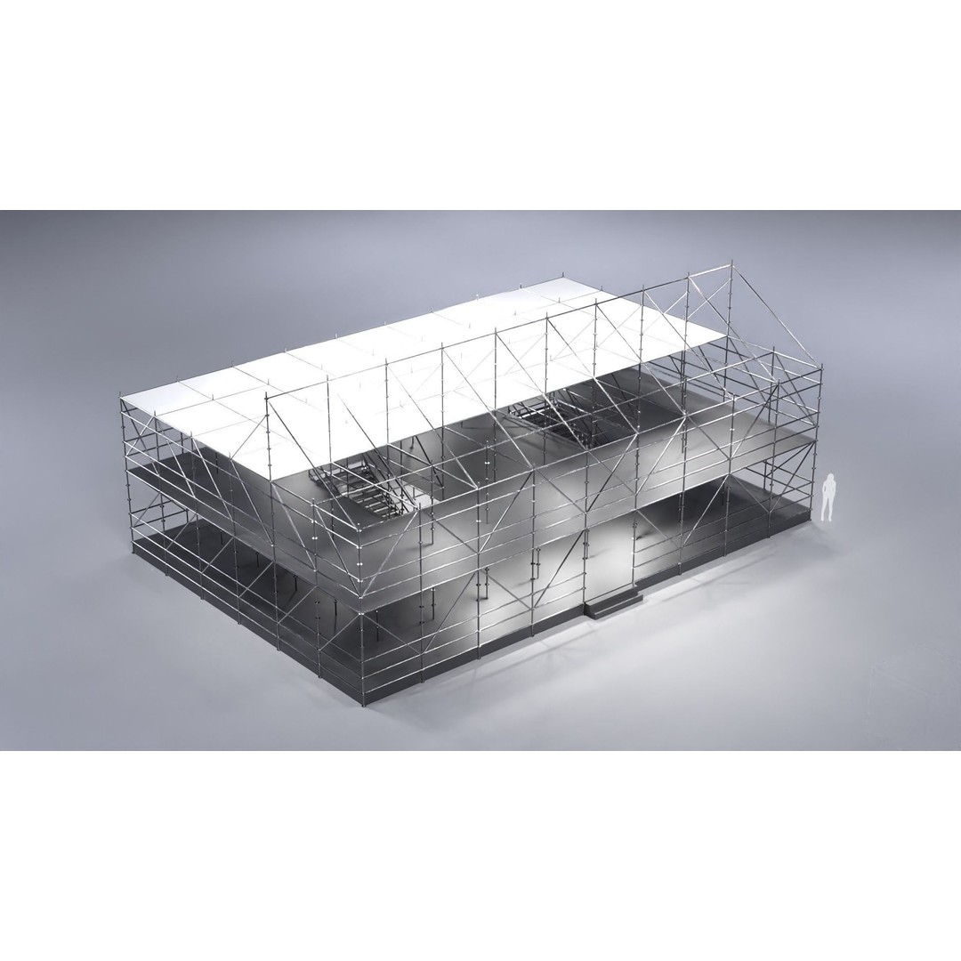 Layher Pavilion 3D Model – Architectural Structure, FBX, OBJ - View 7