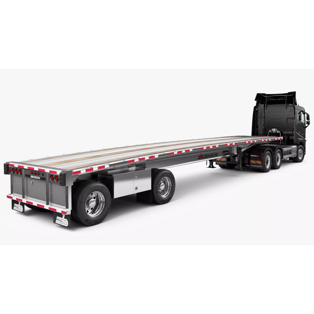 Volvo FH 6X4 3D Model – Realistic Truck with Flatbed Trailer, FBX, OBJ - View 11