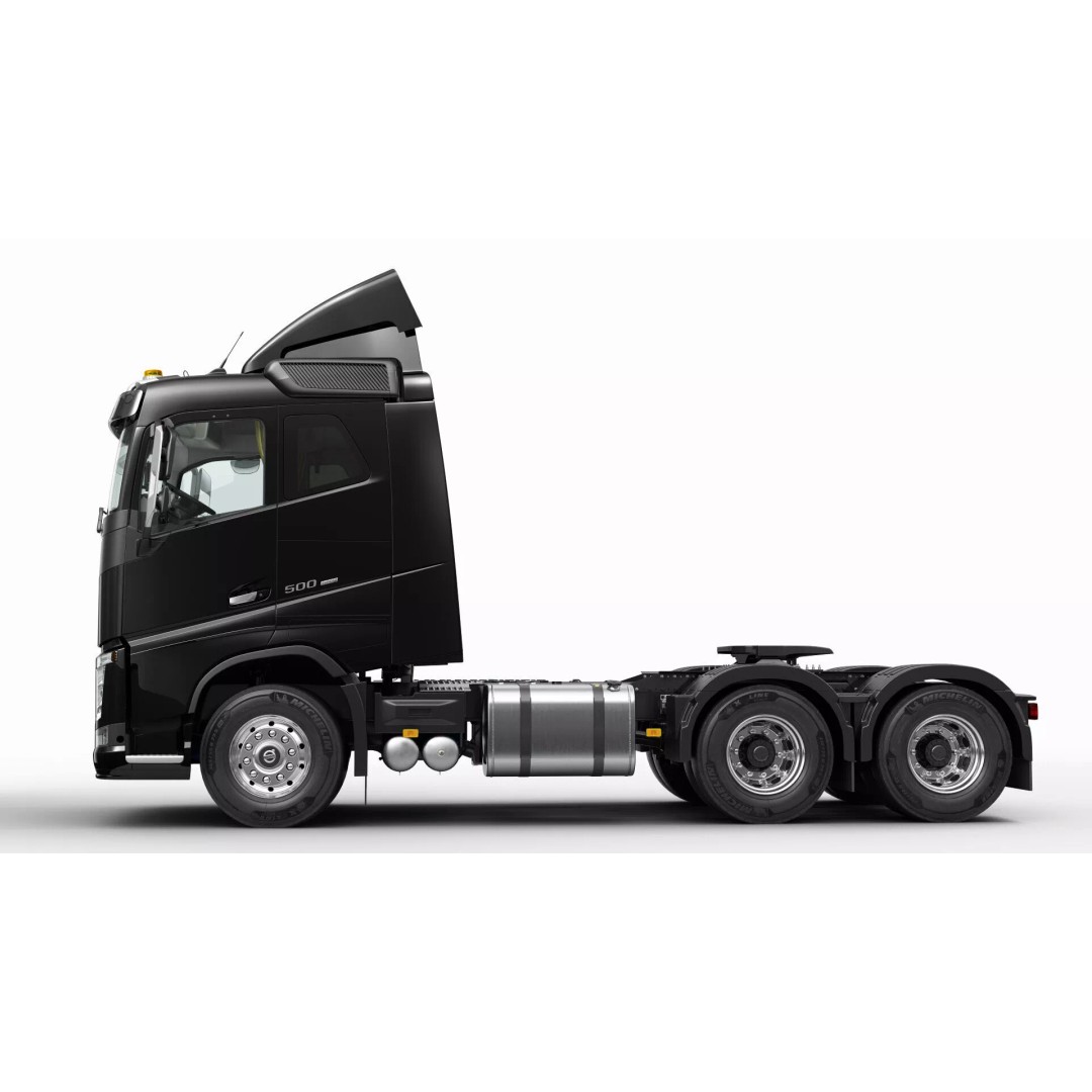 Volvo FH 6X4 3D Model – Realistic Truck with Flatbed Trailer, FBX, OBJ - View 17