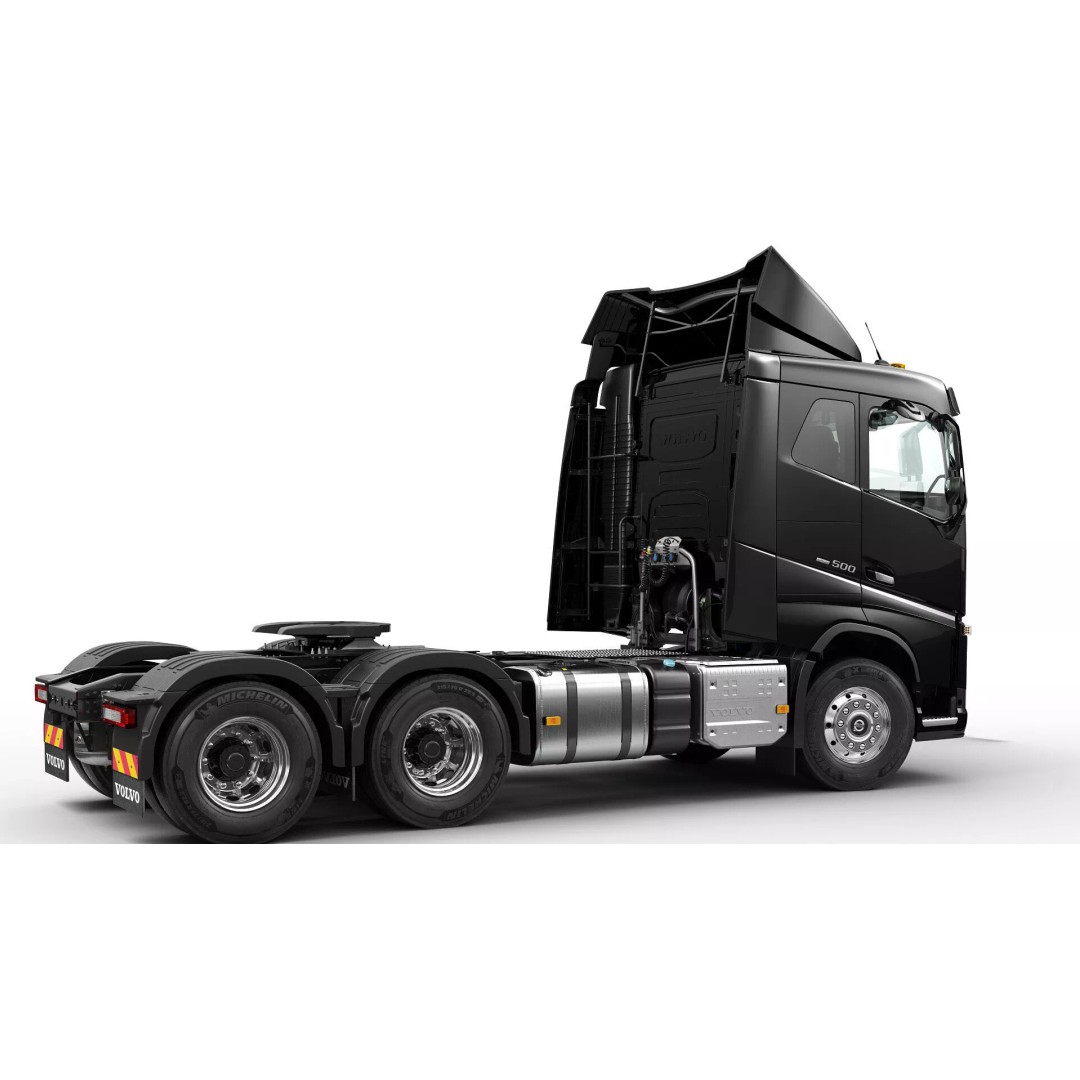 Volvo FH 6X4 3D Model – Realistic Truck with Flatbed Trailer, FBX, OBJ - View 23