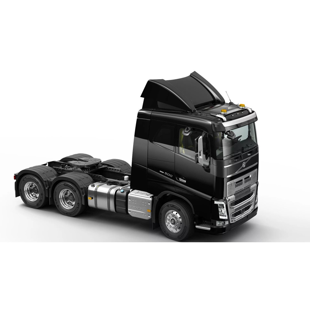 Volvo FH 6X4 3D Model – Realistic Truck with Flatbed Trailer, FBX, OBJ - View 25