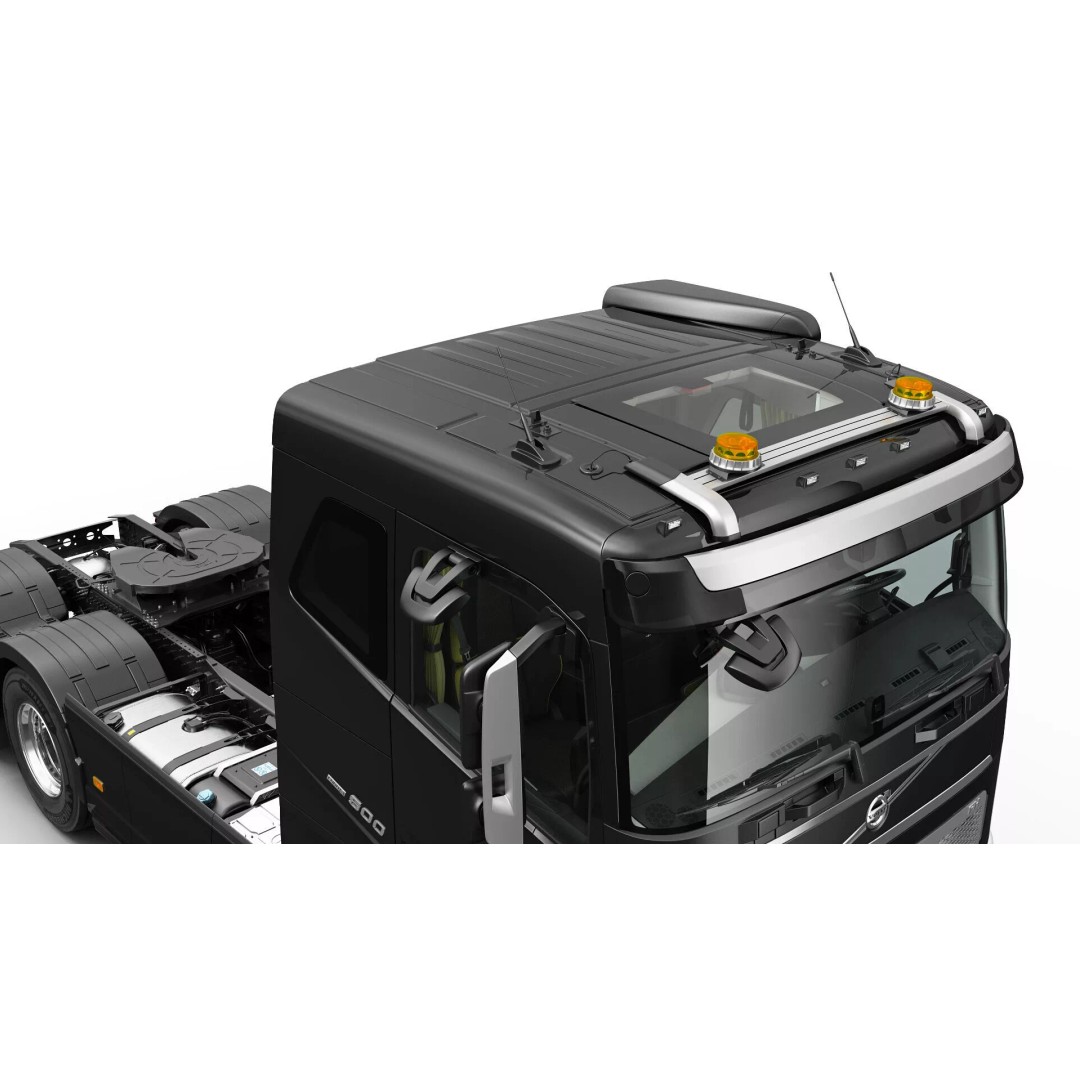 Volvo FH 6X4 3D Model – Realistic Truck with Flatbed Trailer, FBX, OBJ - View 27