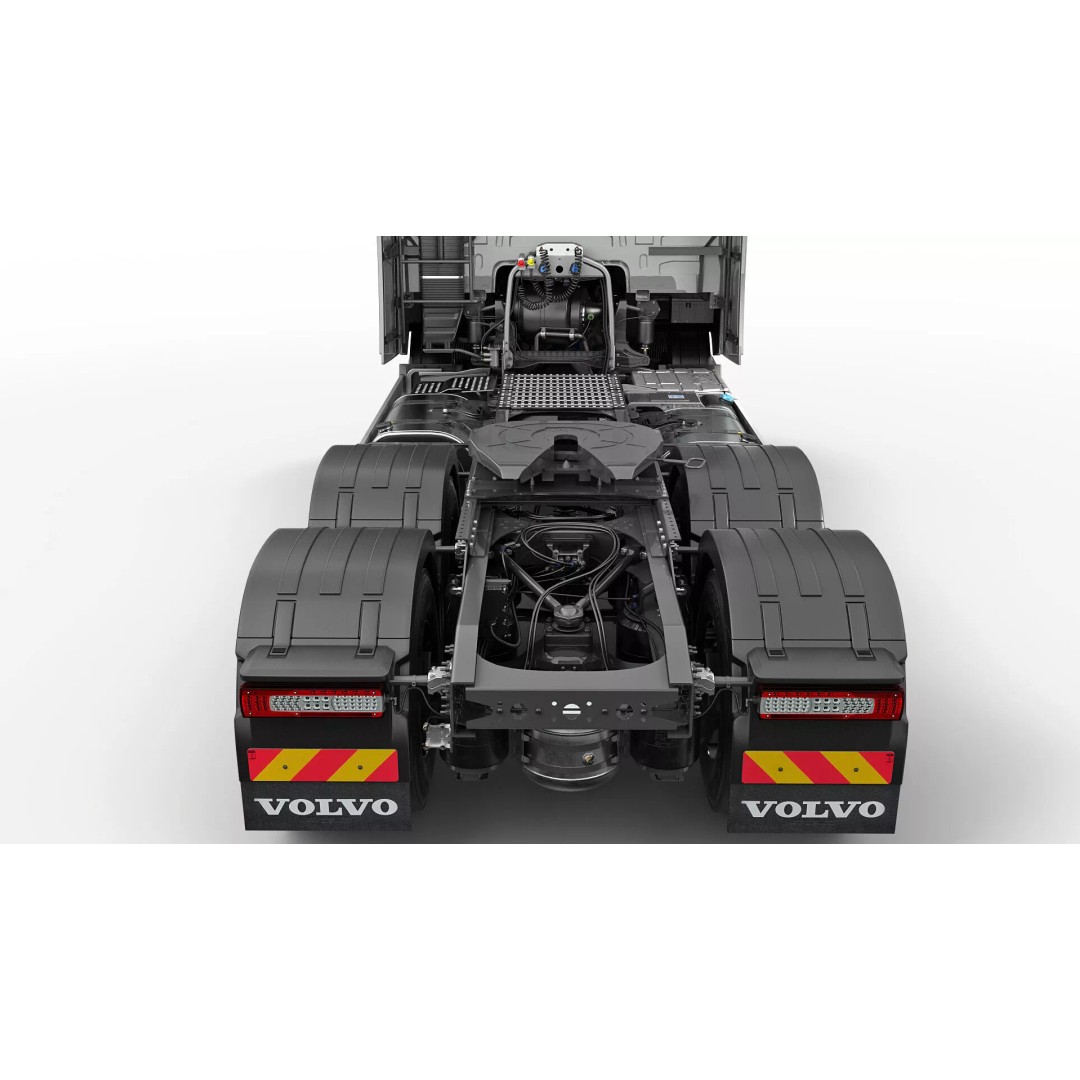 Volvo FH 6X4 3D Model – Realistic Truck with Flatbed Trailer, FBX, OBJ - View 31