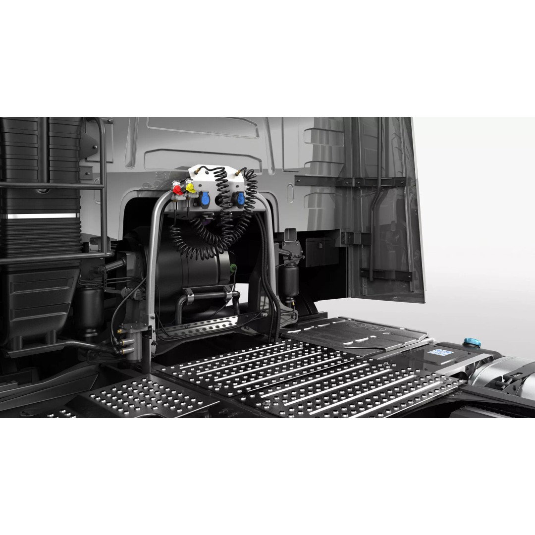 Volvo FH 6X4 3D Model – Realistic Truck with Flatbed Trailer, FBX, OBJ - View 32