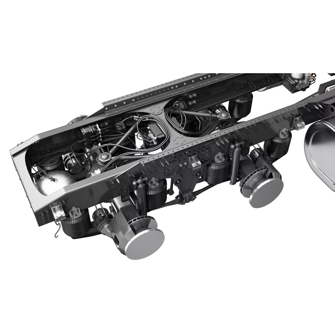 Volvo FH 6X4 3D Model – Realistic Truck with Flatbed Trailer, FBX, OBJ - View 35