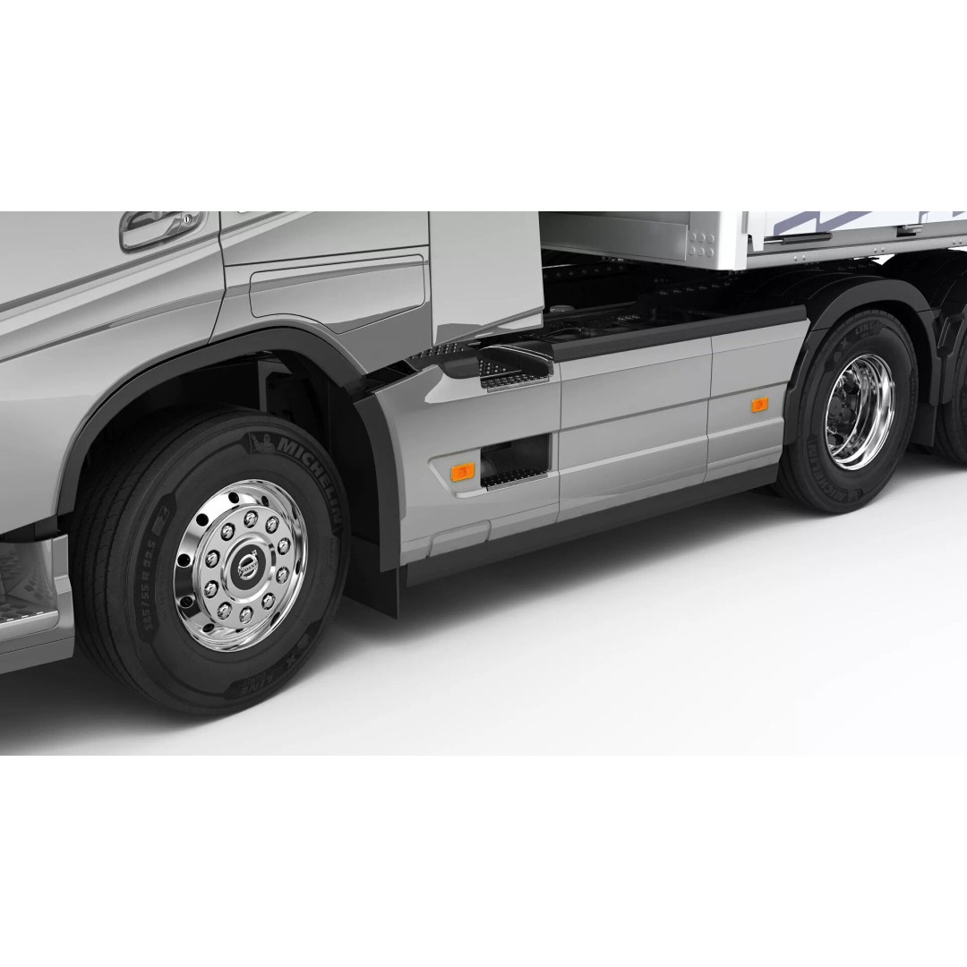 Volvo FH 6X4 3D Model – Realistic Truck with Flatbed Trailer, FBX, OBJ - View 48