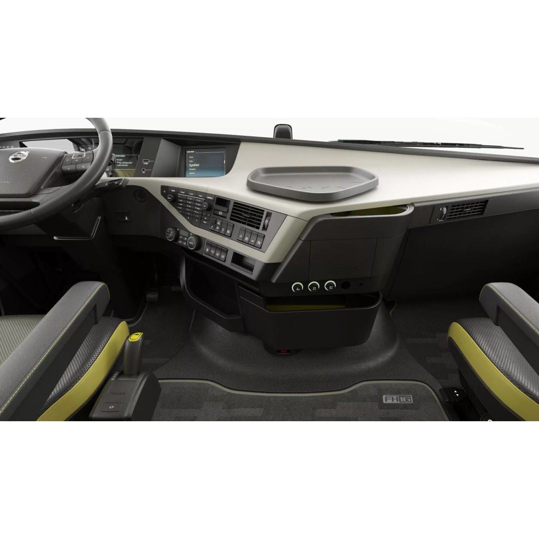 Volvo FH 6X4 3D Model – Realistic Truck with Flatbed Trailer, FBX, OBJ - View 49