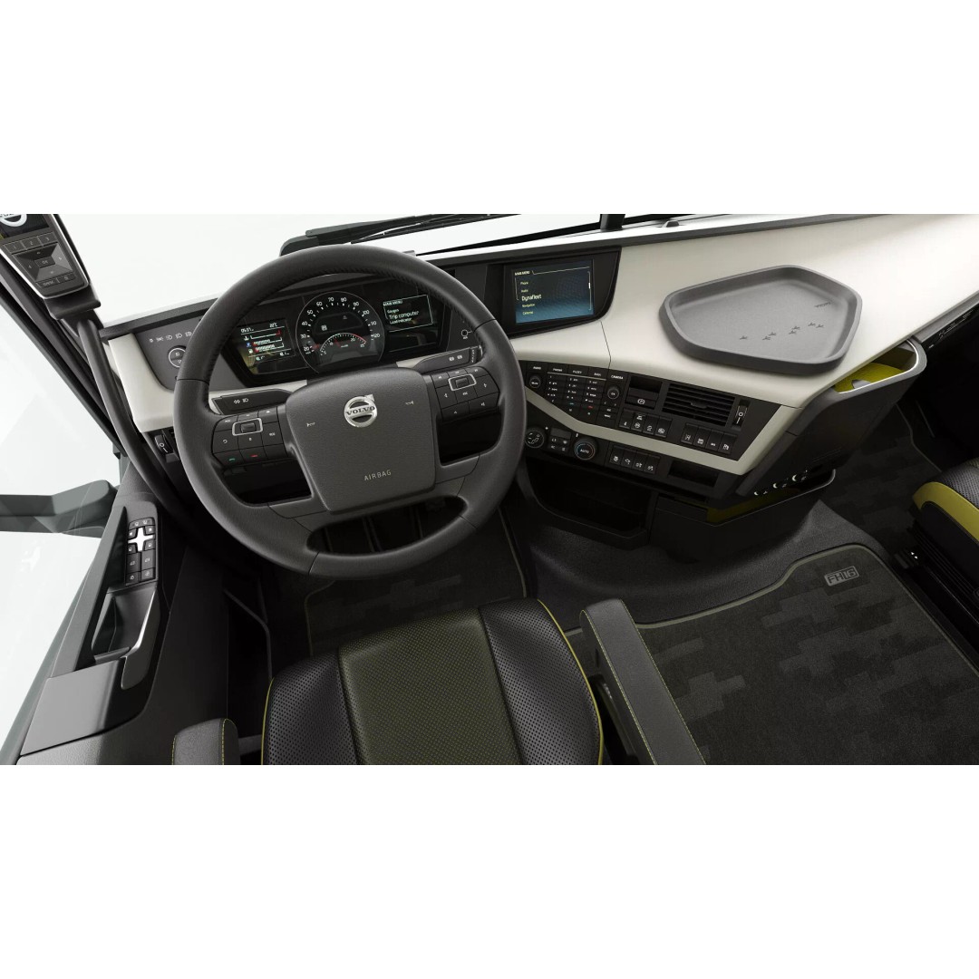 Volvo FH 6X4 3D Model – Realistic Truck with Flatbed Trailer, FBX, OBJ - View 50