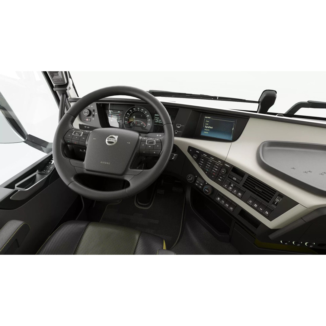 Volvo FH 6X4 3D Model – Realistic Truck with Flatbed Trailer, FBX, OBJ - View 53