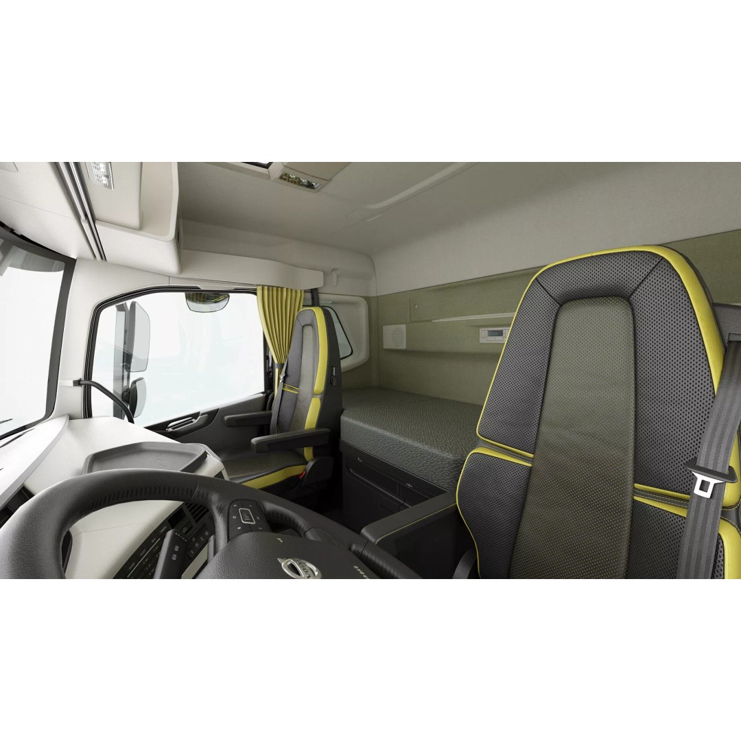 Volvo FH 6X4 3D Model – Realistic Truck with Flatbed Trailer, FBX, OBJ - View 58