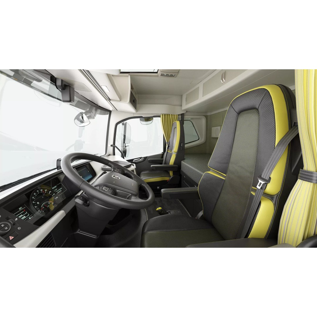 Volvo FH 6X4 3D Model – Realistic Truck with Flatbed Trailer, FBX, OBJ - View 60