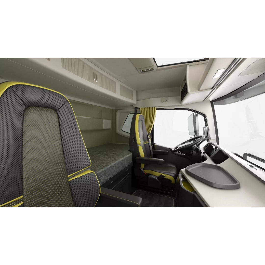 Volvo FH 6X4 3D Model – Realistic Truck with Flatbed Trailer, FBX, OBJ - View 9