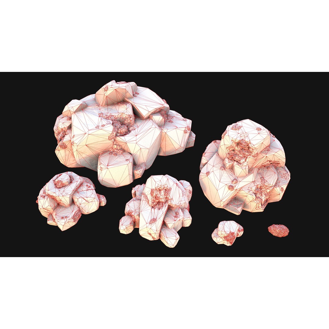 Iron Ore 3D Model – Low Poly Game Asset with PBR Textures - View 18