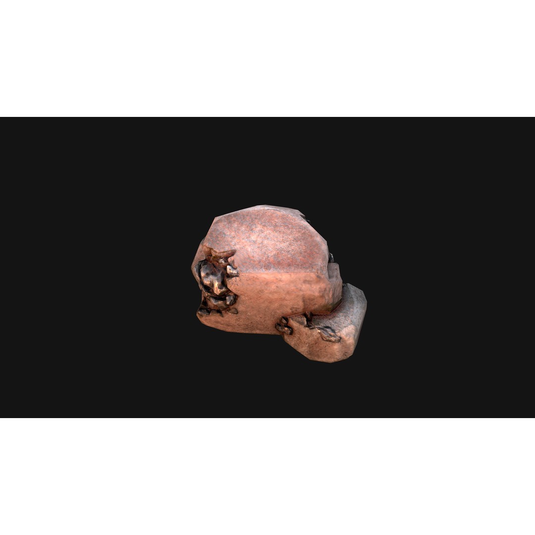 Iron Ore 3D Model – Low Poly Game Asset with PBR Textures - View 37