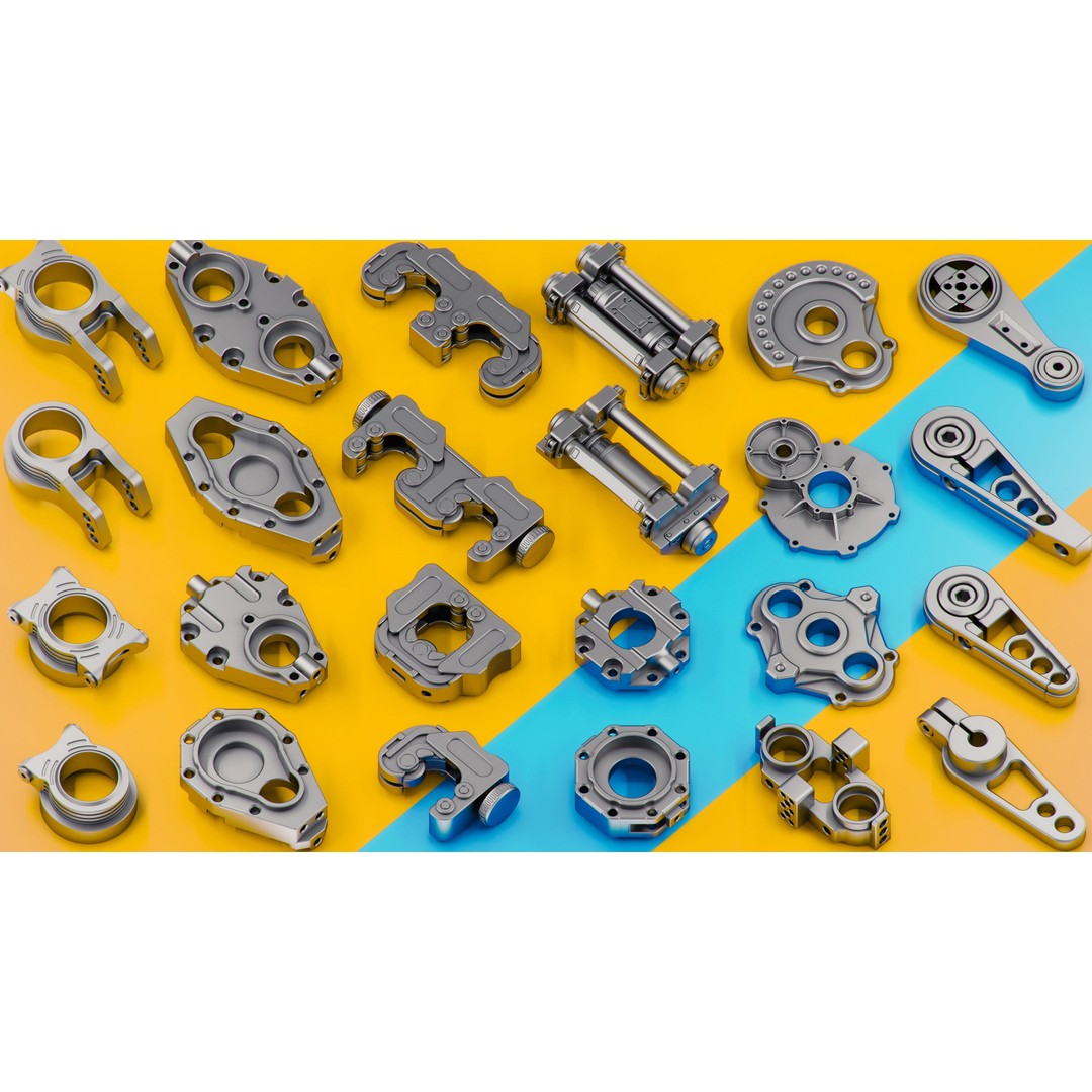 Sci-Fi Mechanical KITBASH 3D Model – 430 Unique Objects, Game Ready - View 19