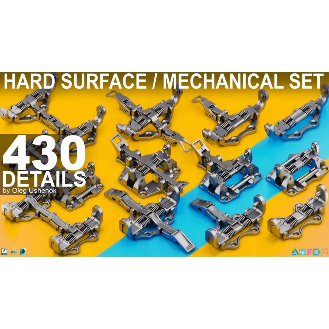 Sci-Fi Mechanical KITBASH 3D Model – 430 Unique Objects, Game Ready - View 2