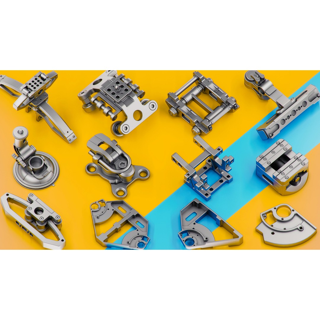 Sci-Fi Mechanical KITBASH 3D Model – 430 Unique Objects, Game Ready - View 7