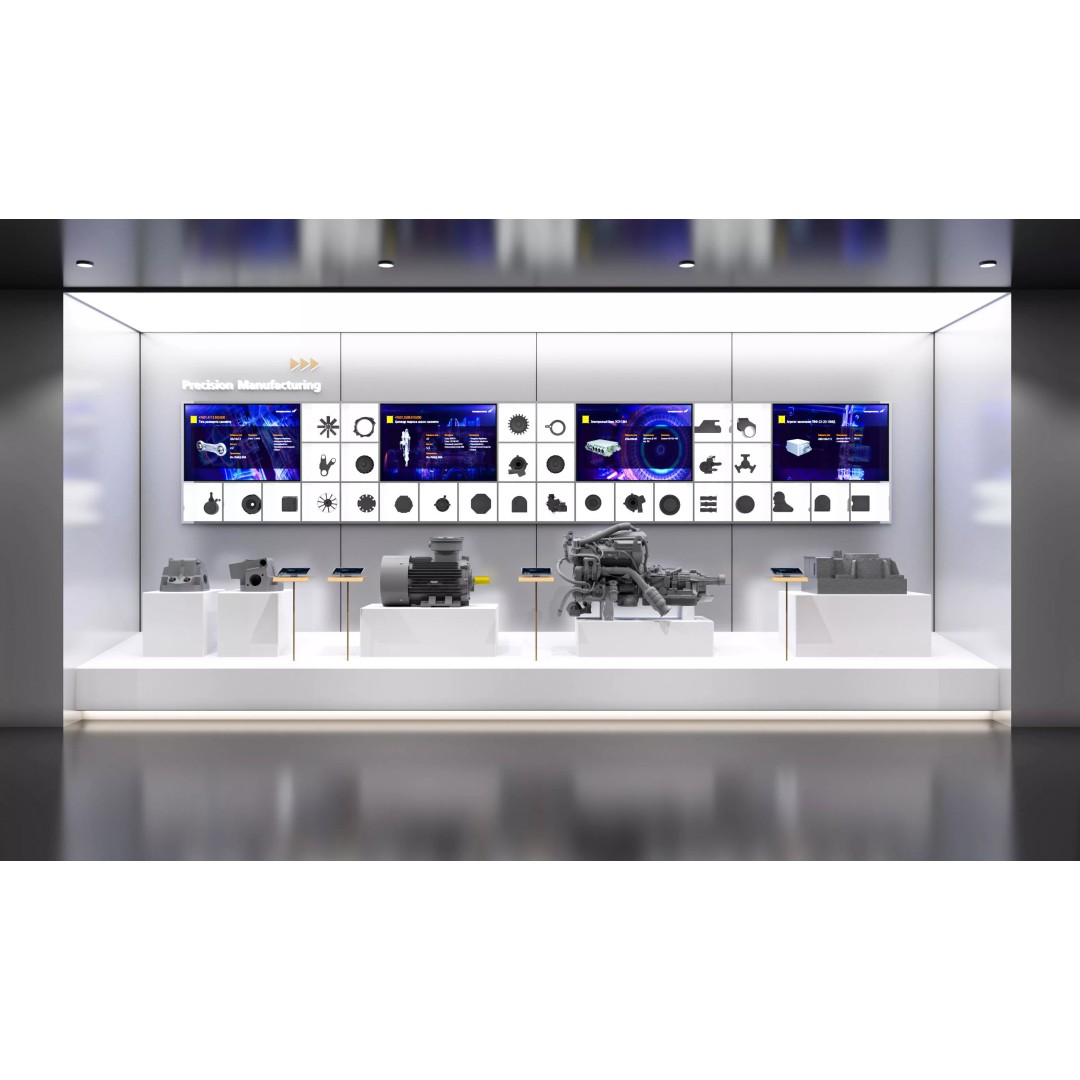 Indoor Exhibition Hall 3D Model – Modern Minimalist Design, FBX/OBJ - View 2