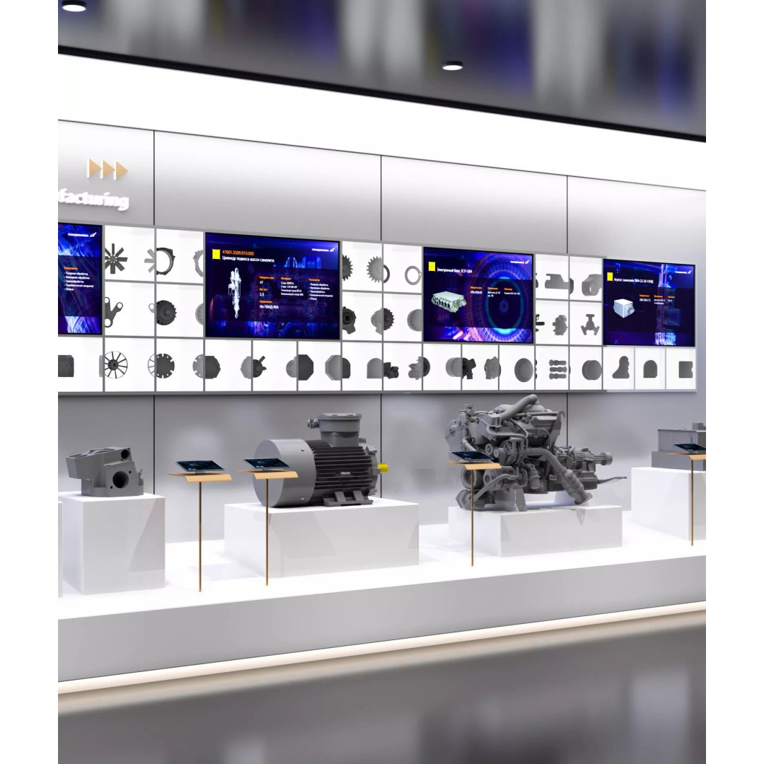Indoor Exhibition Hall 3D Model – Modern Minimalist Design, FBX/OBJ - View 5
