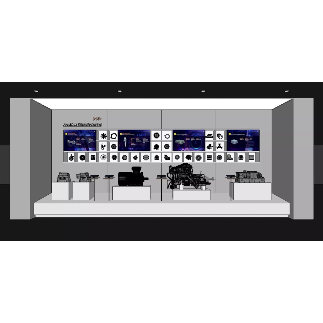 Indoor Exhibition Hall 3D Model – Modern Minimalist Design, FBX/OBJ - View 7