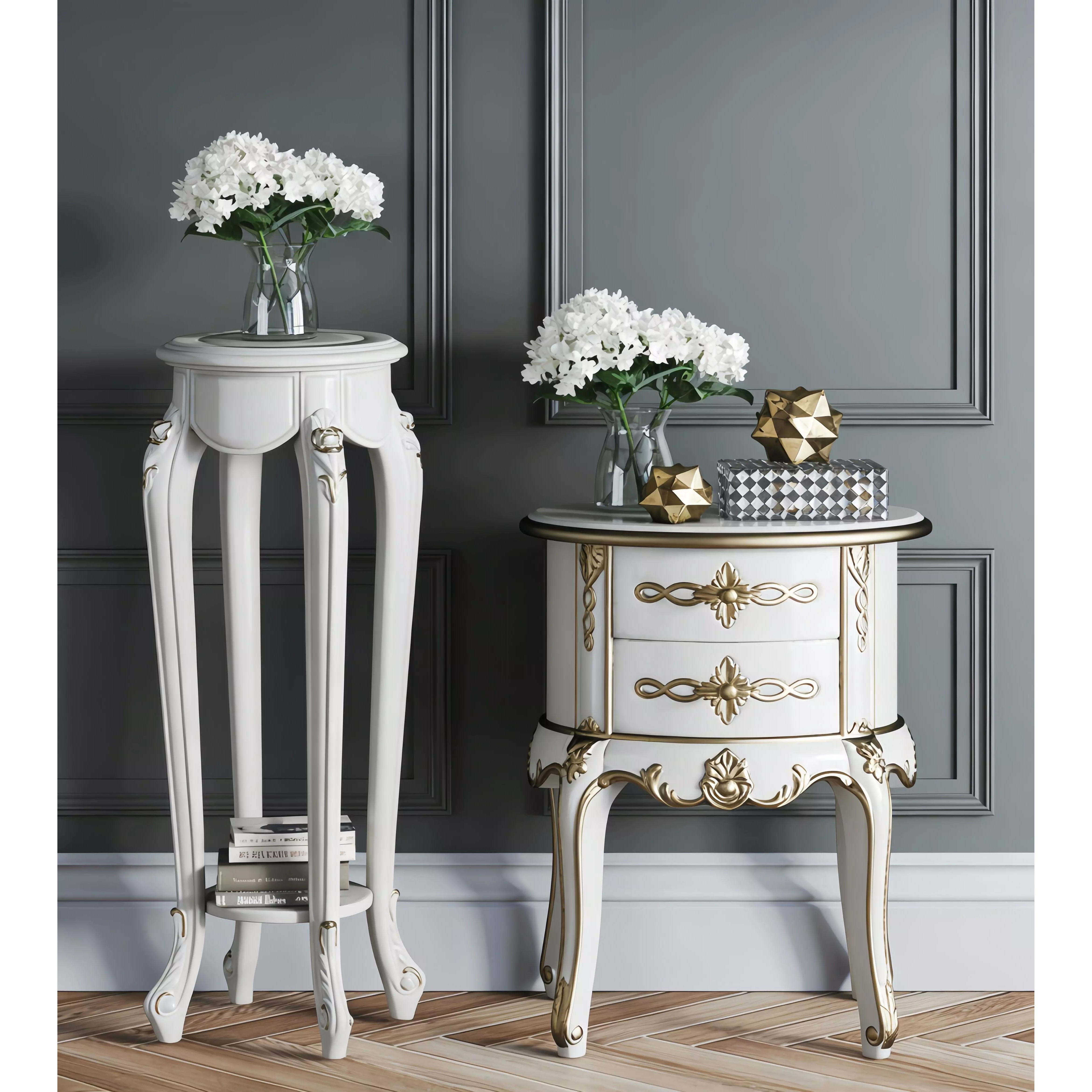French Light Luxury Furniture - Game-Ready 3D Model - View 2
