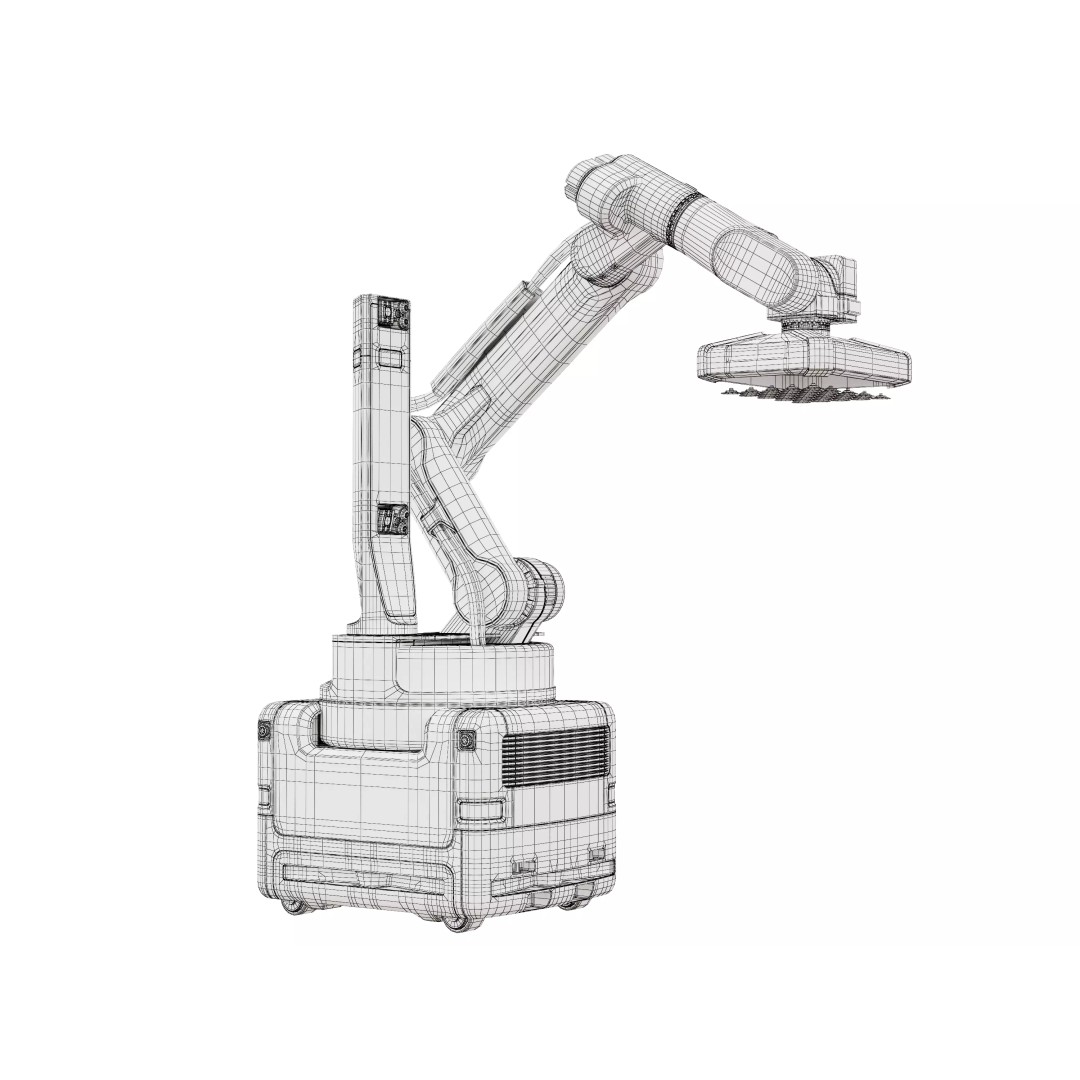 Industrial Warehouse Robot 3D Model – High-Quality Palletizing Arm, FBX, OBJ - View 13